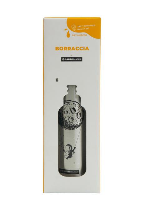 GIFT&DECOR Drinking bottle with straw cap 500 ml silver - Thermal bottles