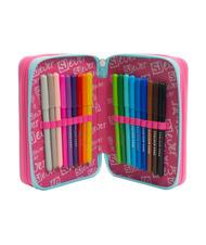 SJGANG EVER 3 zip pencil case with school kit RHODAMINE RED - Cases and Accessories - 4