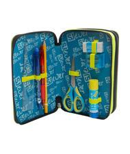SJGANG EVER 3 zip pencil case with school kit Bluedeep - Cases and Accessories - 3