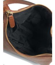 BRACCIALINI SANDRA Leather shoulder bag with fringes brown - Women’s Bags - 5