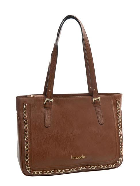 NORA Leather shopping bag brown - Women&rsquo;s Bags