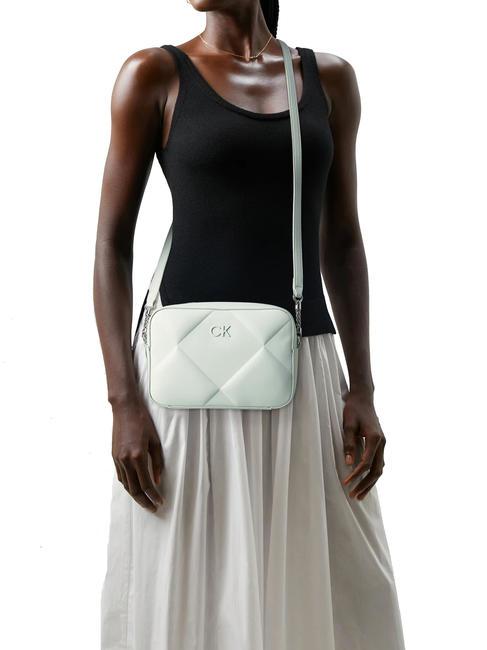 QUILT Shoulder camera bag milky green - Women’s Bags