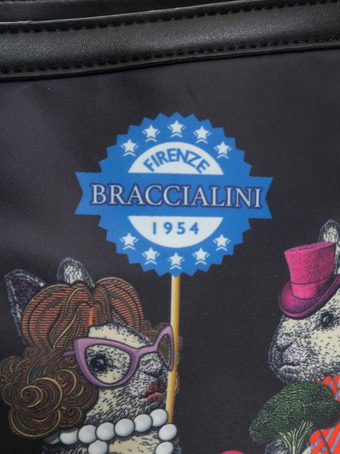 JENNIFER Shopping bag with print black - Women’s Bags