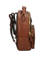 THE BRIDGE BRIGIDA Leather backpack BROWN - Women’s Bags - 3
