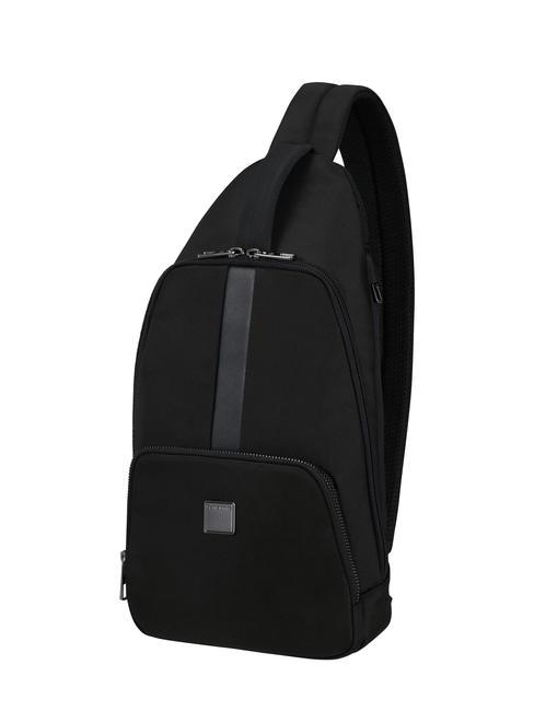 SACKSQUARE  One shoulder backpack BLACK - Laptop backpacks