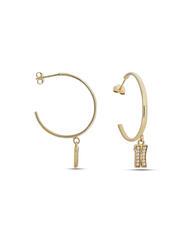 ALVIERO MARTINI PRIMA CLASSE BROADWAY Circle earrings with pendant - Earrings
