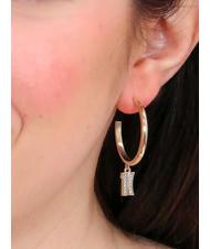 ALVIERO MARTINI PRIMA CLASSE BROADWAY Circle earrings with pendant gold - Earrings - 3