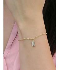 ALVIERO MARTINI PRIMA CLASSE BROADWAY Bracelet with logo charm and zircons - Bracelets