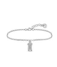ALVIERO MARTINI PRIMA CLASSE BROADWAY Bracelet with logo charm and zircons steel - Bracelets - 3
