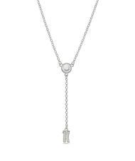 ALVIERO MARTINI PRIMA CLASSE BROADWAY Necklace with logo charm and zircons steel - Necklaces - 3