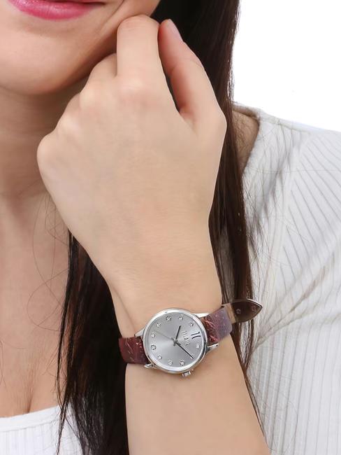 FORMENTERA Time only watch steel-red - Watches