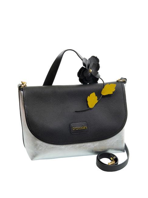 SARA Leather briefcase bag black/silver - Women&rsquo;s Bags