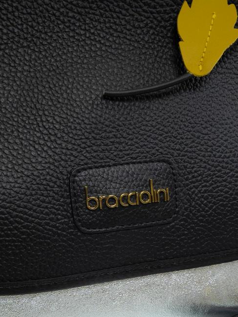 SARA Leather briefcase bag black/silver - Women&rsquo;s Bags