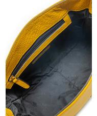 BRACCIALINI NORA Leather shoulder bag with flap yellow - Women’s Bags - 5