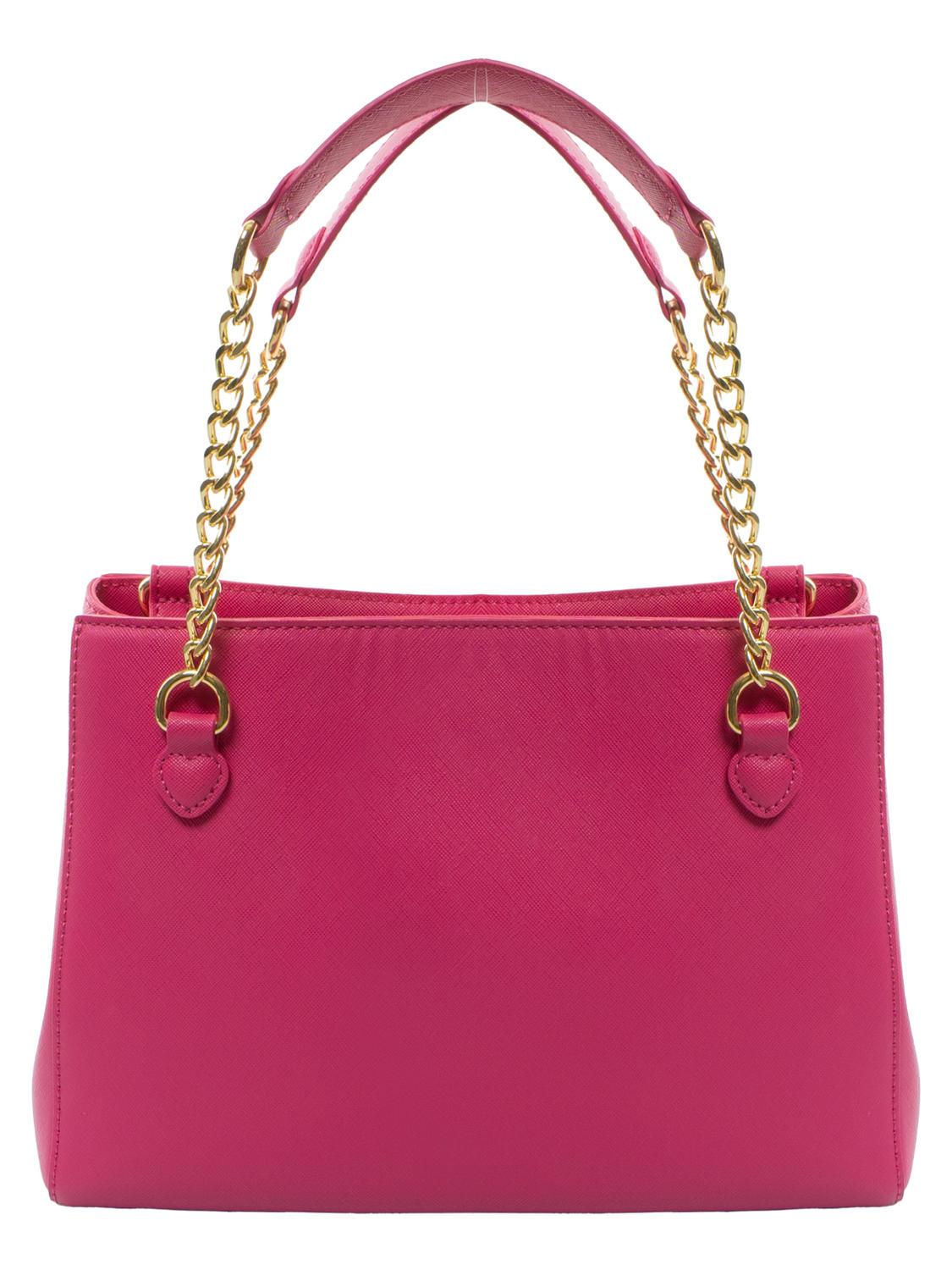 Love Moschino Heart Logo Shoulder Bag Fuchsia - Buy At Outlet Prices!