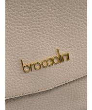 BRACCIALINI NAOMI Leather shoulder bag with flap face powder - Women’s Bags - 3