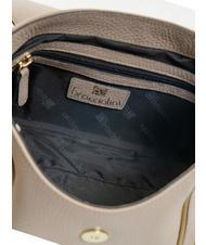 BRACCIALINI NAOMI Leather shoulder bag with flap face powder - Women’s Bags - 5