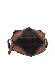 THE BRIDGE DAMIANO  Leather bag Brown / Ruthenium - Over-the-shoulder Bags for Men - 4