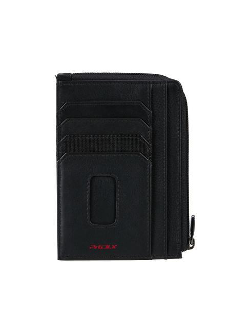 PRO-DLX 6 Leather card holder / coin purse BLACK - Men’s Wallets