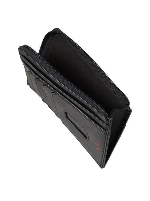 PRO-DLX 6 Leather card holder / coin purse BLACK - Men’s Wallets