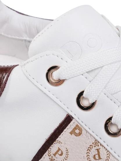 HERITAGE NUKE Platform sneakers ivory/brown/white - Women&rsquo;s shoes