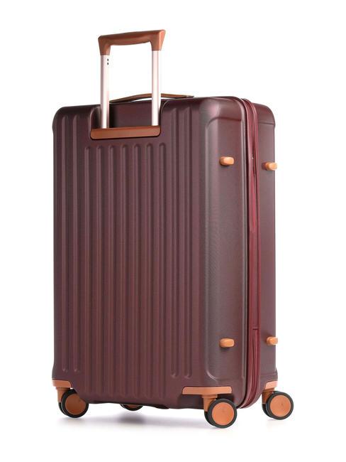 CAPRI Medium trolley with USB port bordeaux - Rigid Trolley Cases