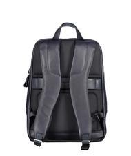 PIQUADRO PAN Leather backpack for 15" pc blue - Laptop backpacks - 3