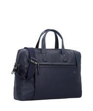 PIQUADRO PAN  15.6" leather laptop briefcase blue - Work Briefcases - 2