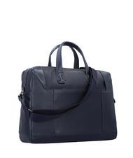 PIQUADRO PAN  15.6" leather laptop briefcase blue - Work Briefcases - 3