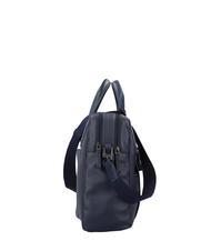 PIQUADRO PAN  15.6" leather laptop briefcase blue - Work Briefcases - 4