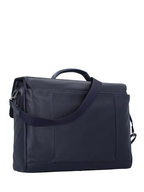 PAN  15" PC briefcase, in leather blue - Work Briefcases