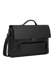 PIQUADRO PAN  15" PC briefcase, in leather - Work Briefcases