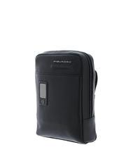 PIQUADRO AKRON Leather shoulder bag for iPad mini - Over-the-shoulder Bags for Men