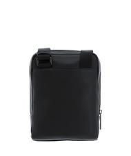 PIQUADRO AKRON Leather shoulder bag for iPad mini Black - Over-the-shoulder Bags for Men - 3