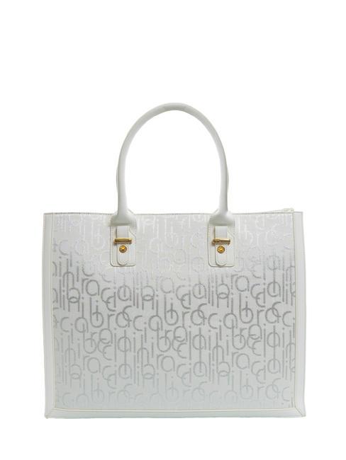 FONT Tote bag with shoulder strap white - Women’s Bags