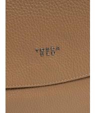 TOSCA BLU CICLAMINO Hammered leather briefcase bag camel - Women&rsquo;s Bags - 3