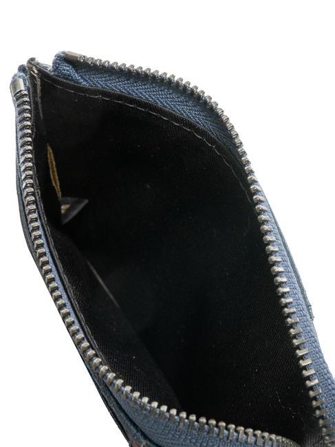 DAMIANO  Leather card holder deep ocean abb. matte dark ruthenium - Men’s Wallets