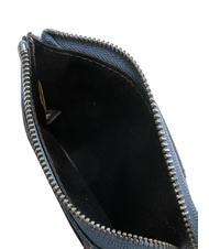 THE BRIDGE DAMIANO  Leather card holder deep ocean abb. matte dark ruthenium - Men’s Wallets - 3