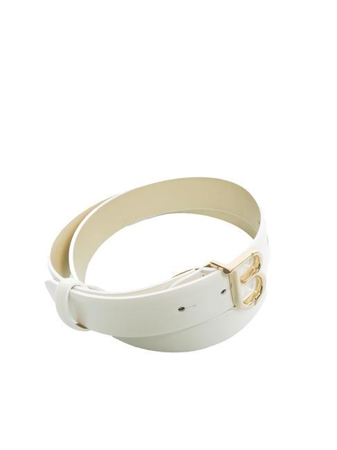 BELT Leather belt white - Belts