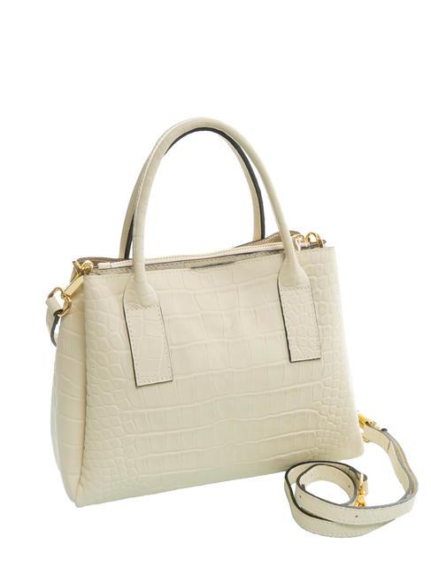 GLICINE Medium leather handbag NATURAL - Women’s Bags