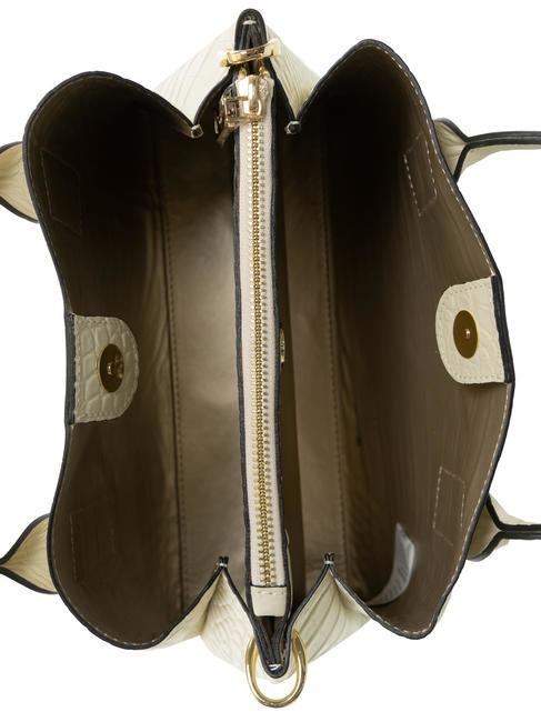 GLICINE Medium leather handbag NATURAL - Women’s Bags