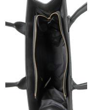 TOSCA BLU RECTANGLE Canvas tote bag Black - Women’s Bags - 5