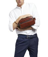 THE BRIDGE DAMIANO Leather beauty deep ocean abb. matte dark ruthenium - Beauty Case - 3