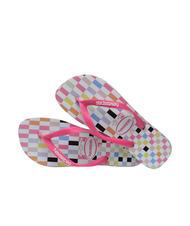 HAVAIANAS TOP CHECK Flip flops ice grey/pink - Unisex shoes - 3