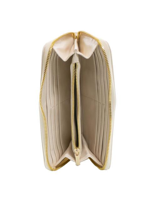 FONT Large zip around wallet beige - Women&rsquo;s Wallets