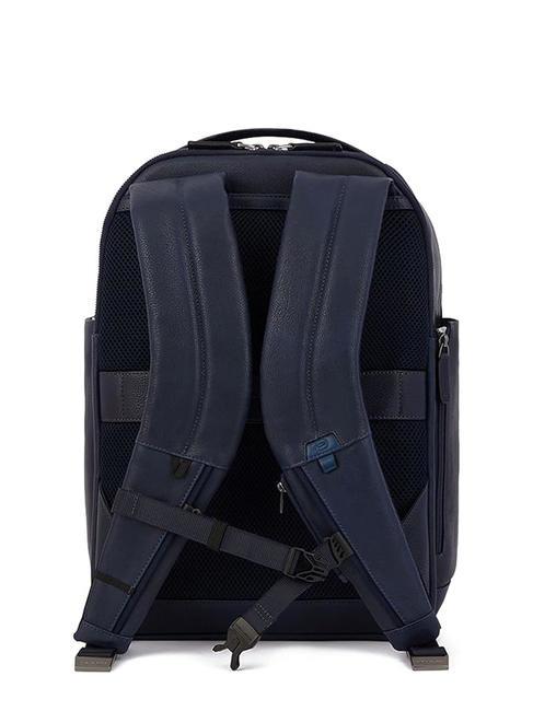 PAAVO 15.6" laptop backpack, in leather blue - Laptop backpacks