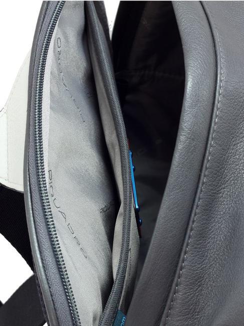 ERMES Small leather backpack, ipad 11 holder RED - Laptop backpacks