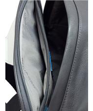 PIQUADRO ERMES Small leather backpack, ipad 11 holder RED - Laptop backpacks - 3