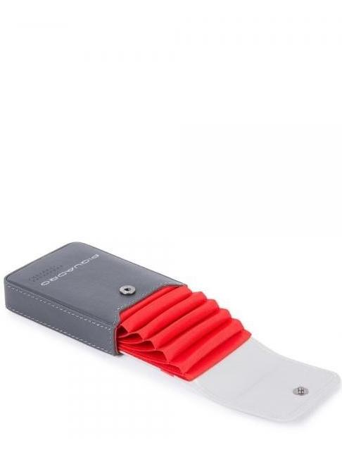 URBAN Leather card holder Grey - Men’s Wallets