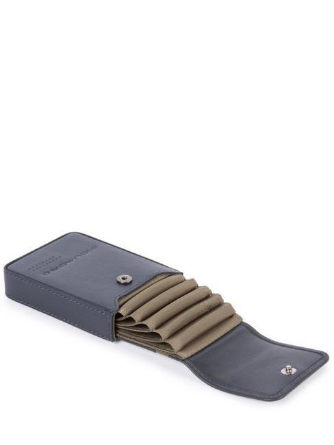 URBAN Leather card holder blue - Men’s Wallets